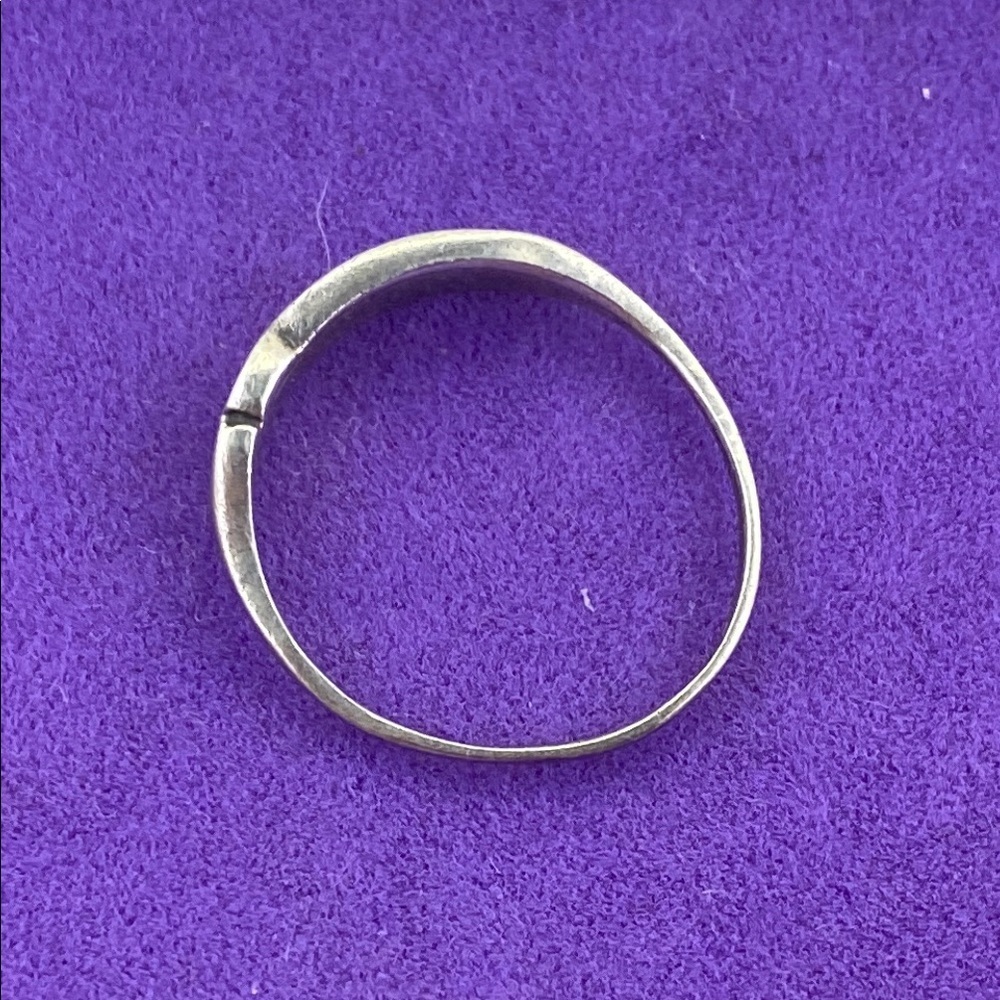 💛Vintage 925 Silver Leaf Design Ring - Picture 2 of 6